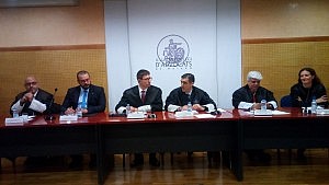 El conseller de Justicia ha presidido en el Colegio de Mataró el acto institucional de San Raimundo de Peñafort