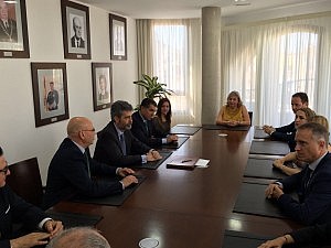 El presidente del TS y del CGPJ visita el Colegio de Abogados de Melilla