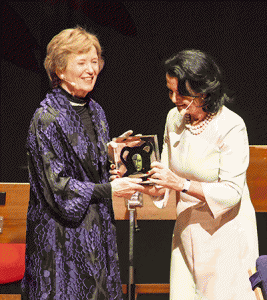 Mary Robinson recibe el Premio Stockholm de Derechos Humanos 2016