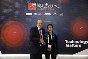 Carlos Grau y Victoria Ortega potencian la colaboración entre la Abogacía y MWCapital en el marco de MWC19 Barcelona