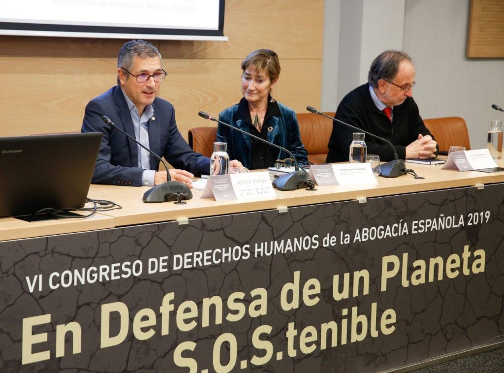 Hugo Morán, Victoria Ortega y Carles McCragh, inauguración Congreso DDHH 