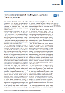 The resilience of the Spanish health system against the COVID-19 pandemic
