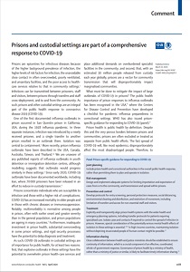 Prisons and custodial settings are part of a comprehensive response to COVID-19