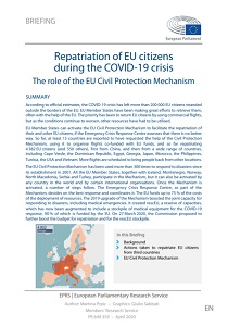 Repatriation of EU citizens during the COVID-19 crisis: The role of the EU Civil Protection Mechanism