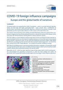 COVID-19 foreign influence campaigns: Europe and the global battle of narratives