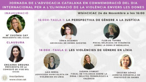 Jornadas de la Abogacía Catalana en conmemoración del Día Internacional para la eliminación de la violencia de género