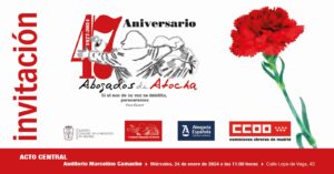 47 º Aniversario del asesinato de los Abogados de Atocha