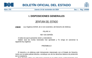 thumbnail-El BOE  publica la Ley Orgánica del Derecho de Defensa, “un hito para la Abogacía”